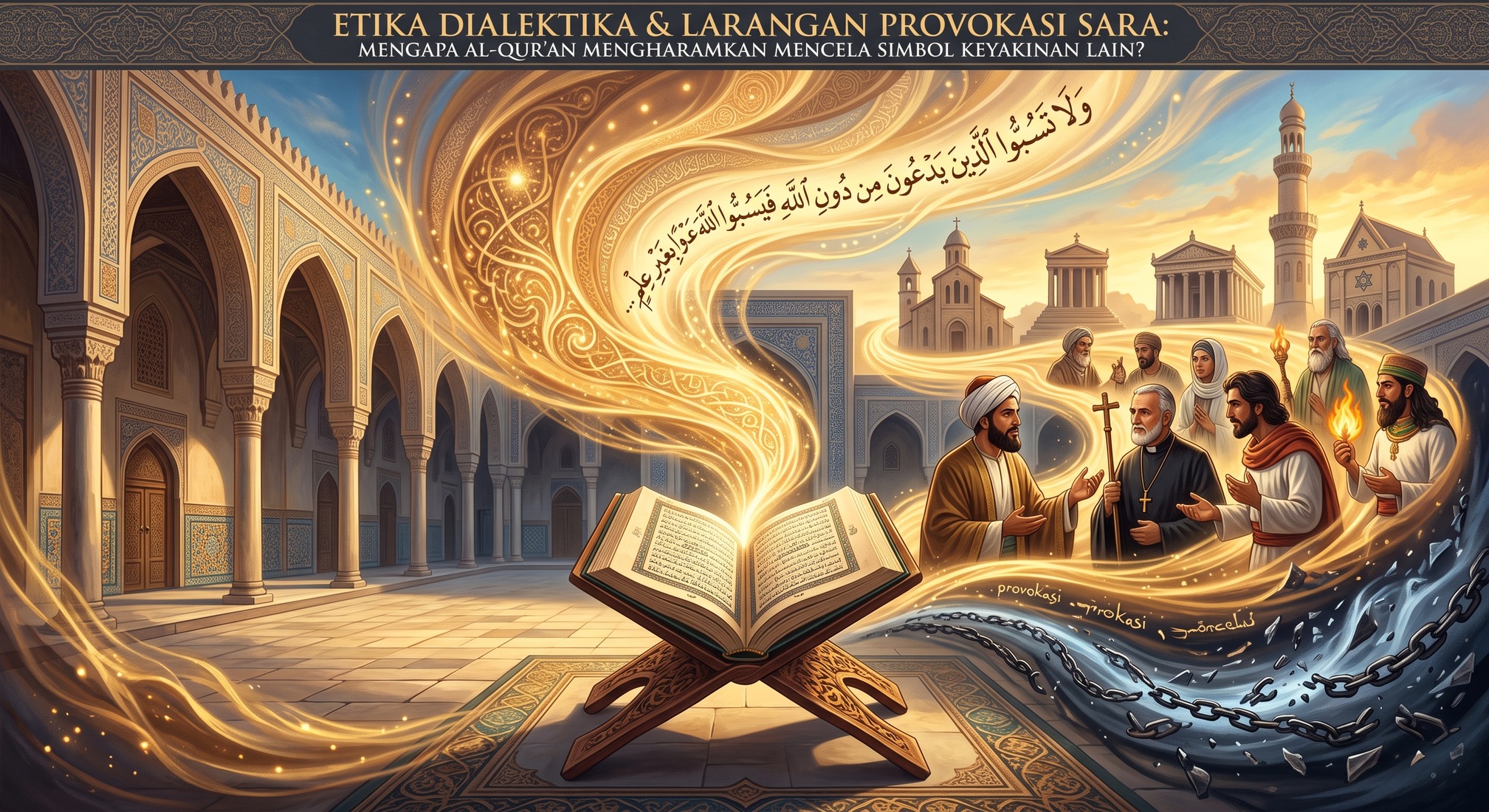 Etika Dialektika dan Larangan Provokasi SARA: Mengapa Al-Qur'an Mengharamkan Mencela Simbol Keyakinan Lain?