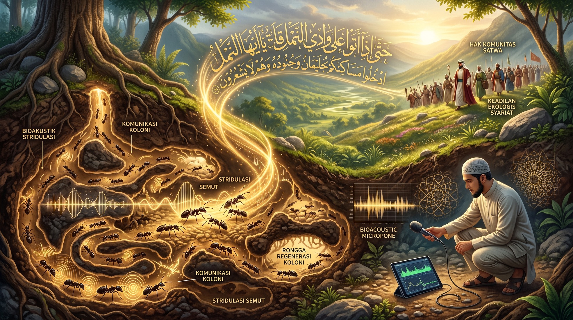 Bioakustik Koloni Semut dan Hak Komunitas Satwa: Menelisik Ketelitian Surah An-Naml dan Keadilan Ekologis Syariat