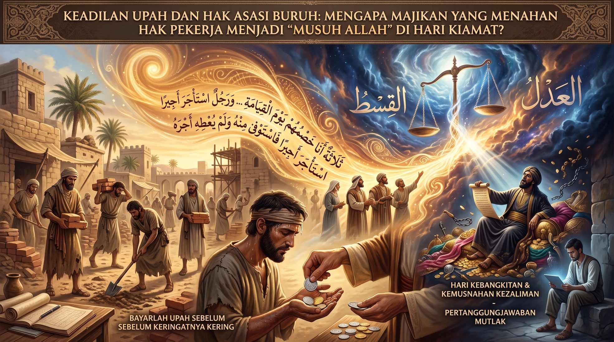 Keadilan Upah dan Hak Asasi Buruh: Mengapa Majikan yang Menahan Hak Pekerja Menjadi 'Musuh Allah' di Hari Kiamat?