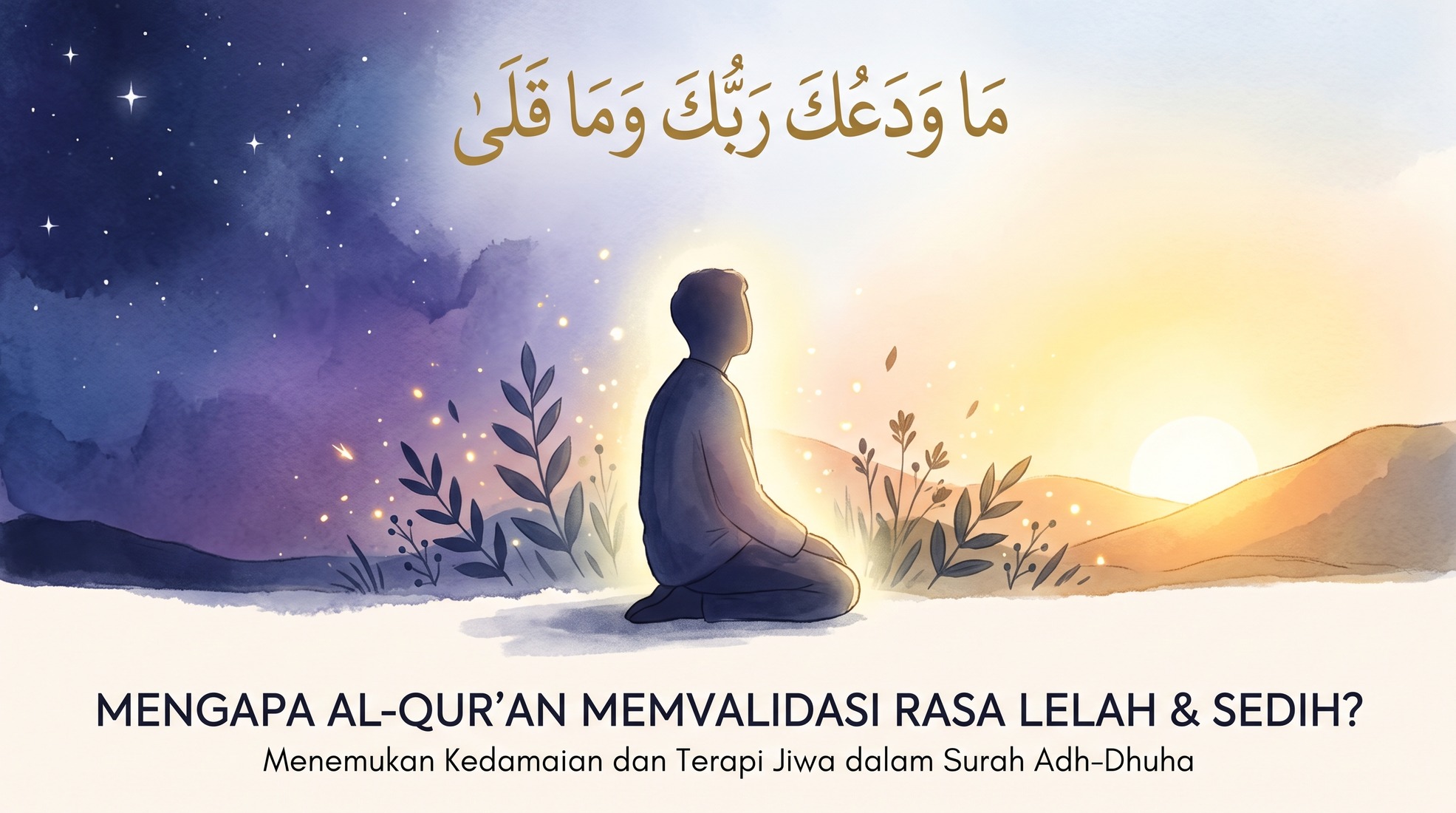 Mengapa Al-Qur'an Memvalidasi Rasa Lelah dan Sedih? Menelisik Psikologi Burnout, Keluhan Nabi Ya'qub, dan Terapi Jiwa dalam Surah Adh-Dhuha