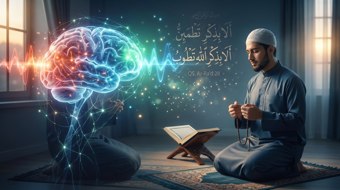 Anatomi Ketenangan Batin: Menelisik Neurosains Thuma'ninah, Biologi Syukur, dan Terapi Zikir Penawar Gelisah dalam Al-Qur'an